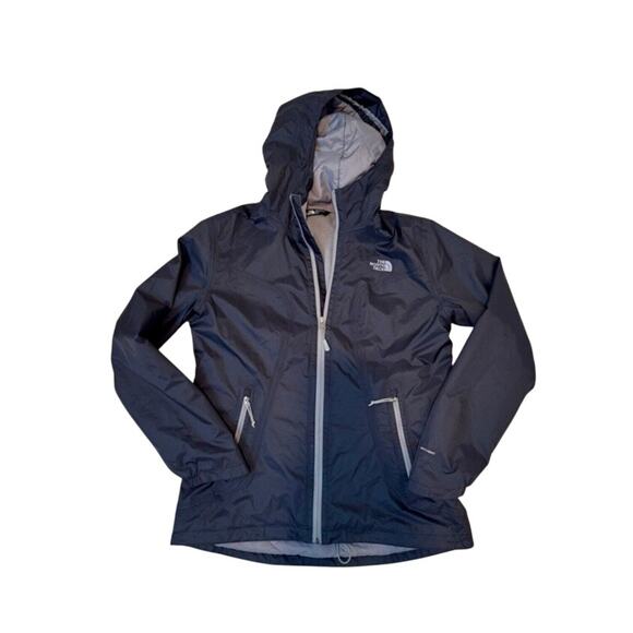 The North Face Black DryVent Lined Hooded Jacket Lined Windbreaker EUC Women’s M - Picture 1 of 8